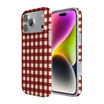Checked Twice | Red Plaid Case