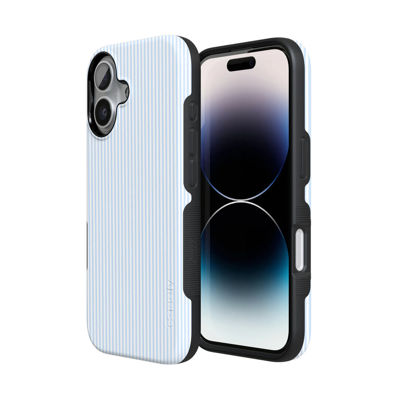 Stripes and the City | Light Blue Pinstripe Case