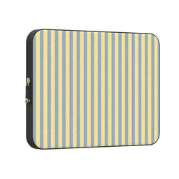 Coastline Stripes | Blue & Yellow Laptop Case