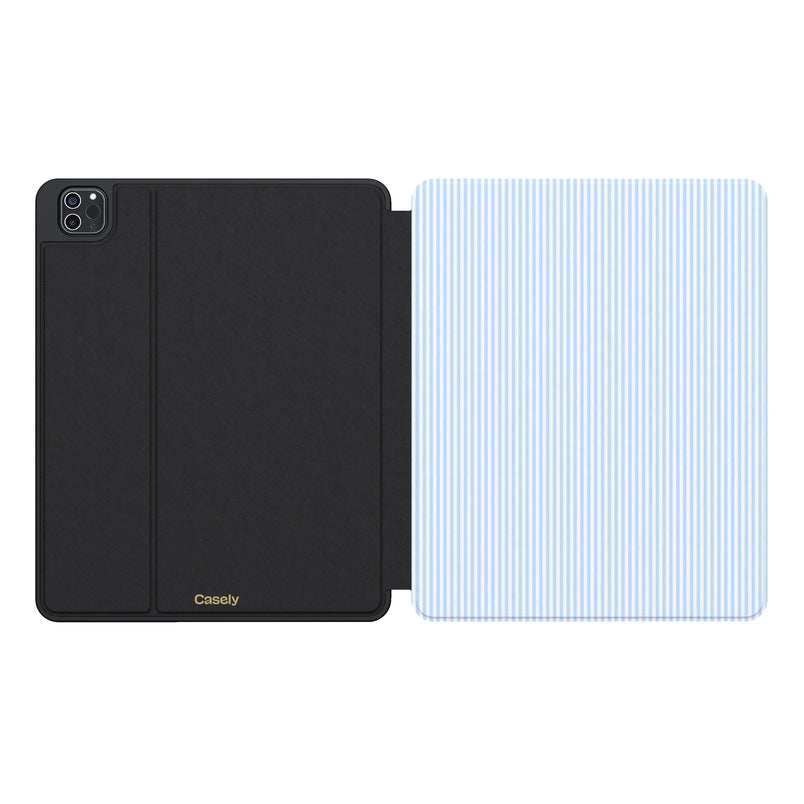 Stripes and the City | Light Blue Pinstripe iPad Case