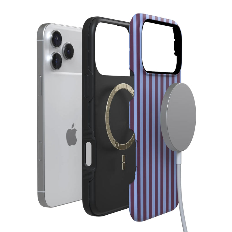 Perfect Stripes | Purple & Blue Stripes Case