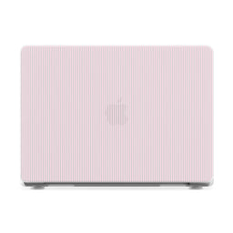 Stripes and the City | Light Pink Pinstripe Laptop Shell - 16