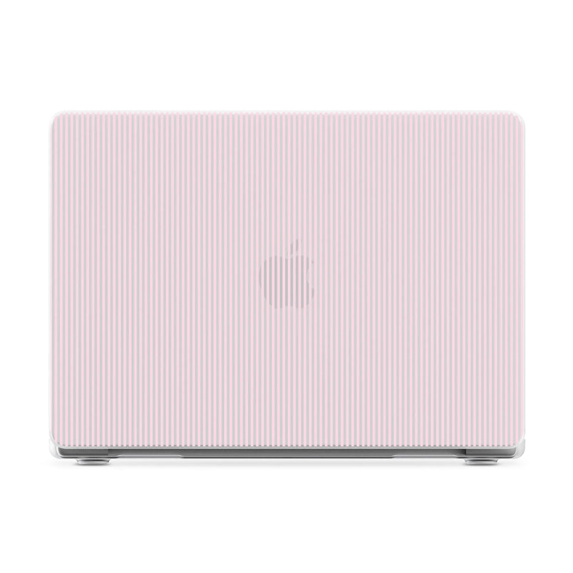 Stripes and the City | Light Pink Pinstripe Laptop Shell - 16" MacBook Pro