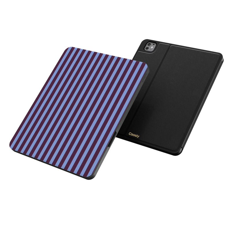 Perfect Stripes | Purple & Blue Stripes iPad Case