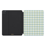Pastel Picnic | Blue & Green Gingham iPad Case