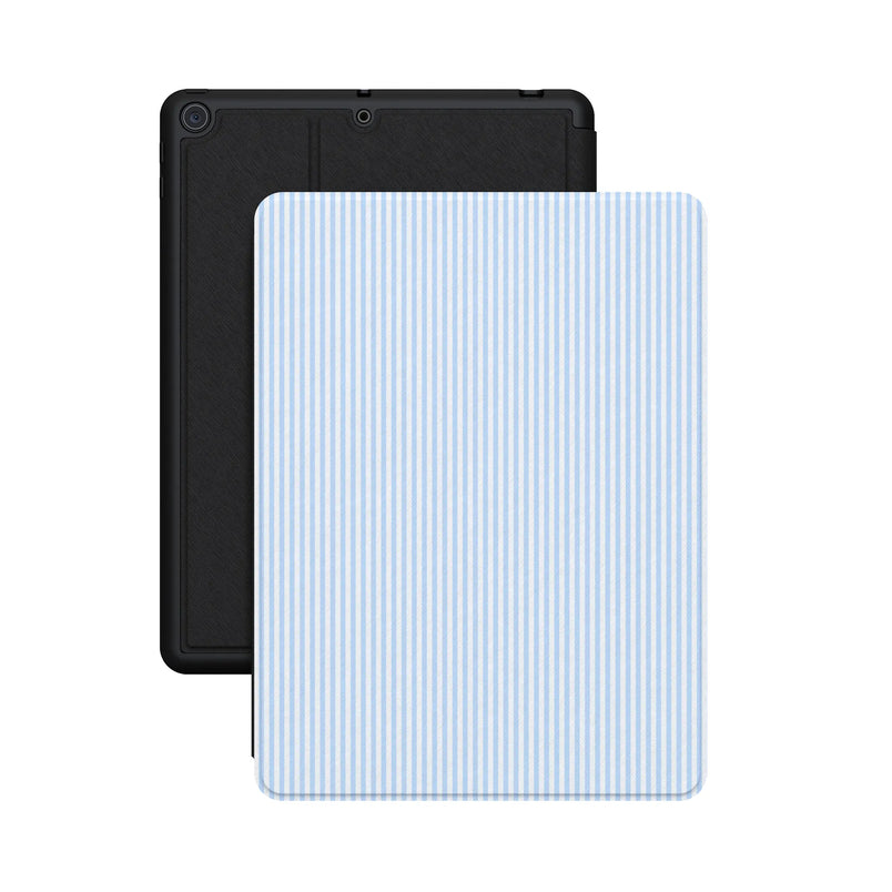 Stripes and the City | Light Blue Pinstripe iPad Case - iPad 10.2" (7/8/9th Gen)