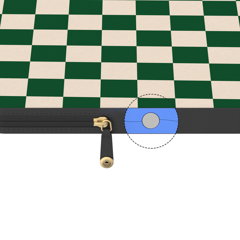 Fit Check | Green Checkerboard Laptop Case