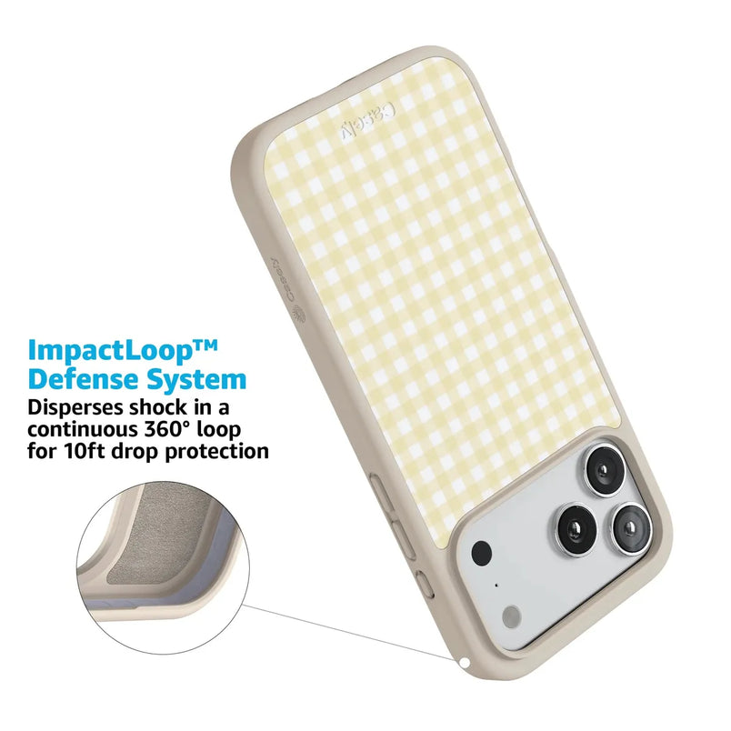 Pastel Picnic | Yellow Gingham Case