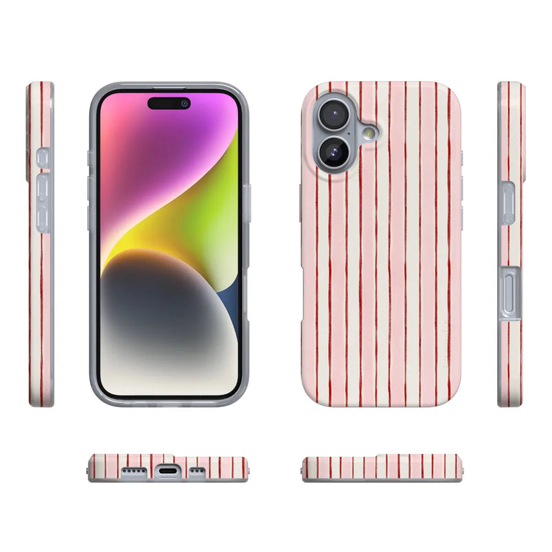 Pretty in Pastel | Blush Stripes Case