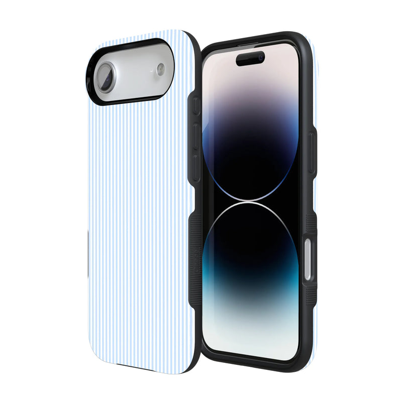 Stripes and the City | Light Blue Pinstripe Case