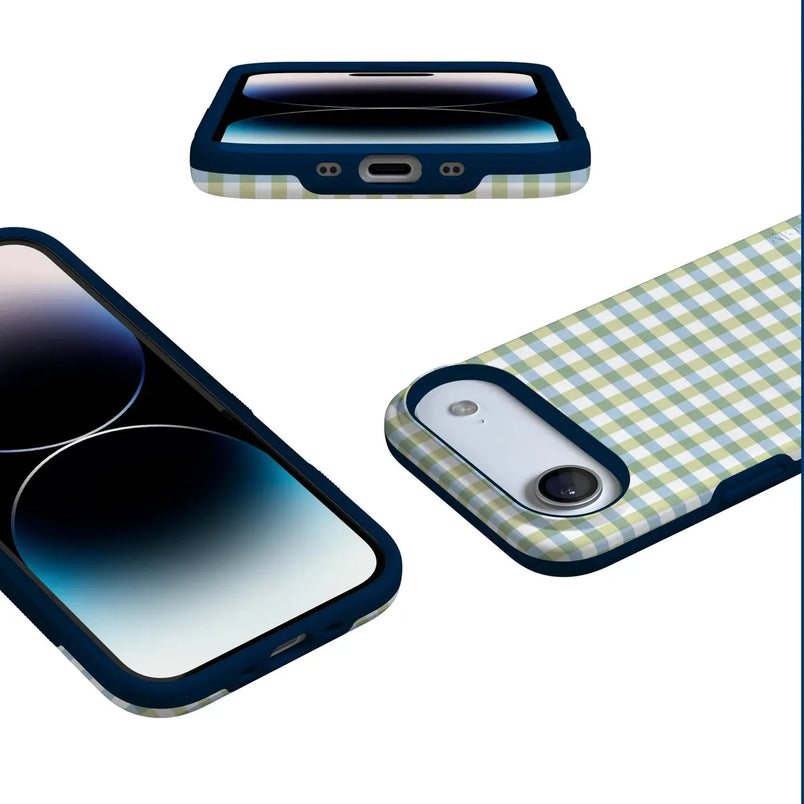 Pastel Picnic | Blue & Green Gingham Case