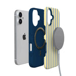 Coastline Stripes | Blue & Yellow Case