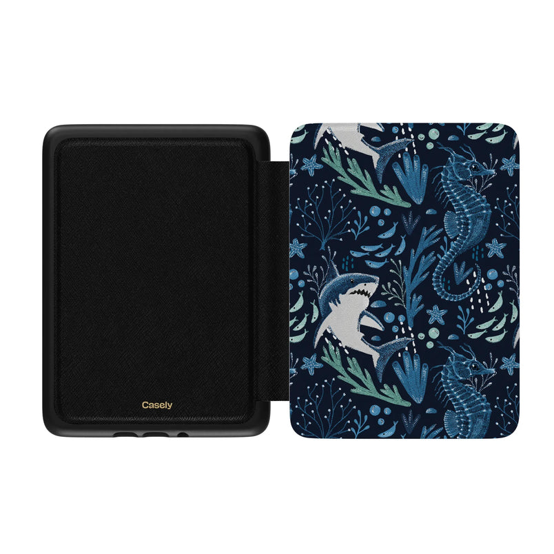 Midnight Reef | Shark Print Kindle Case