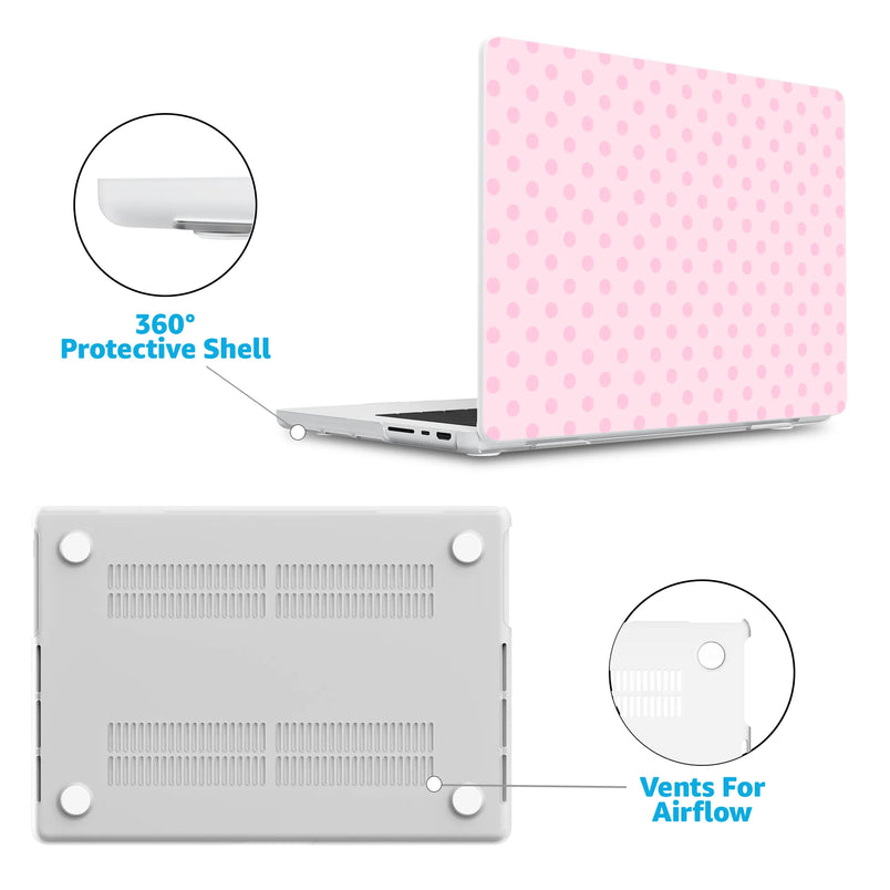 Spotted in SoHo | Pink Polka Dot Laptop Shell