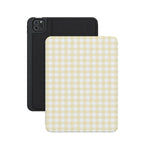Pastel Picnic | Yellow Gingham iPad Case