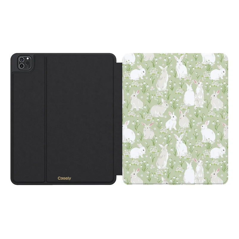 Hop to it | Green Bunny iPad Case