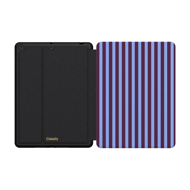 Perfect Stripes | Purple & Blue Stripes iPad Case