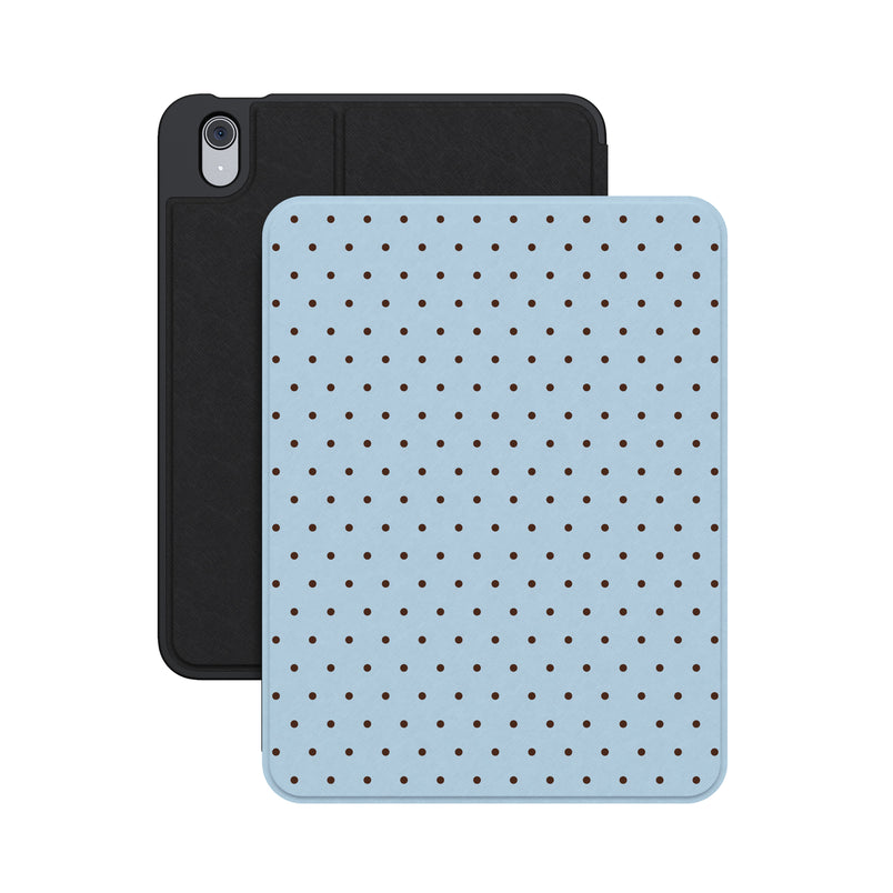 On the Dot | Blue Polka Dot iPad Case