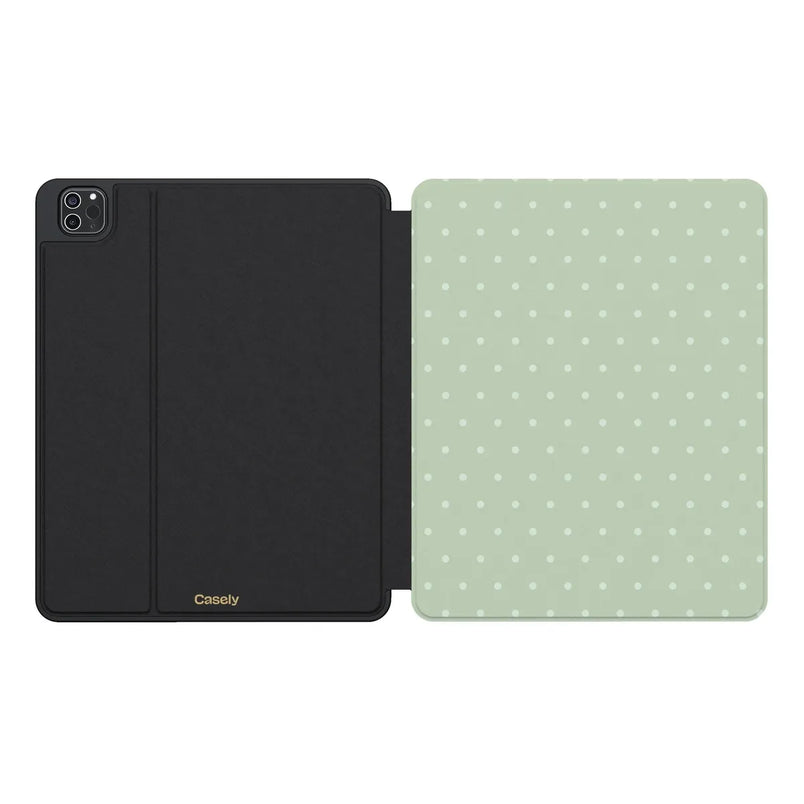 On the Dot | Green Polka Dot iPad Case