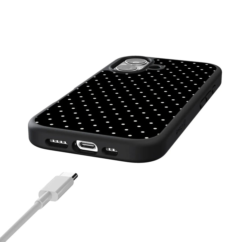On the Dot | Black Polka Dot Case