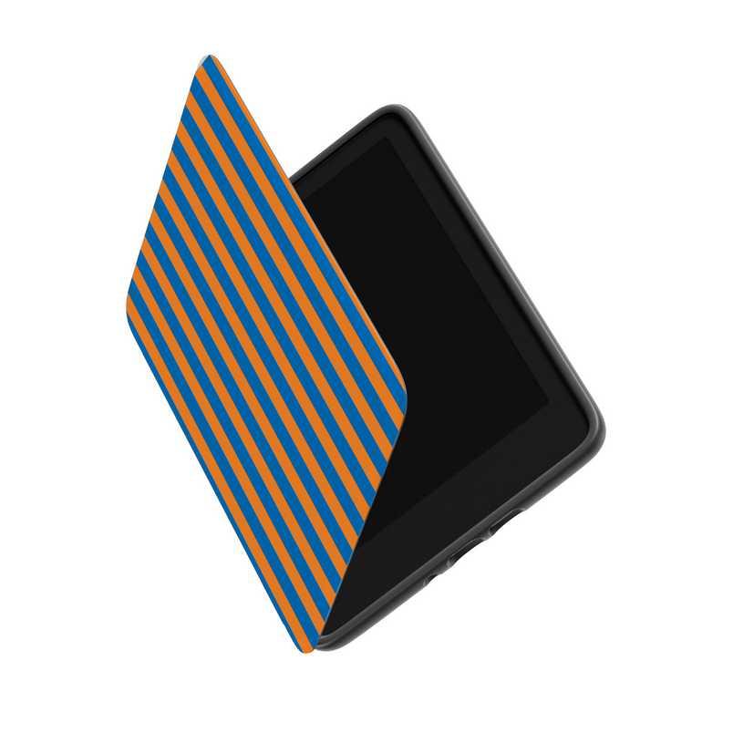 Go New York | Blue & Orange Stripes Kindle Case