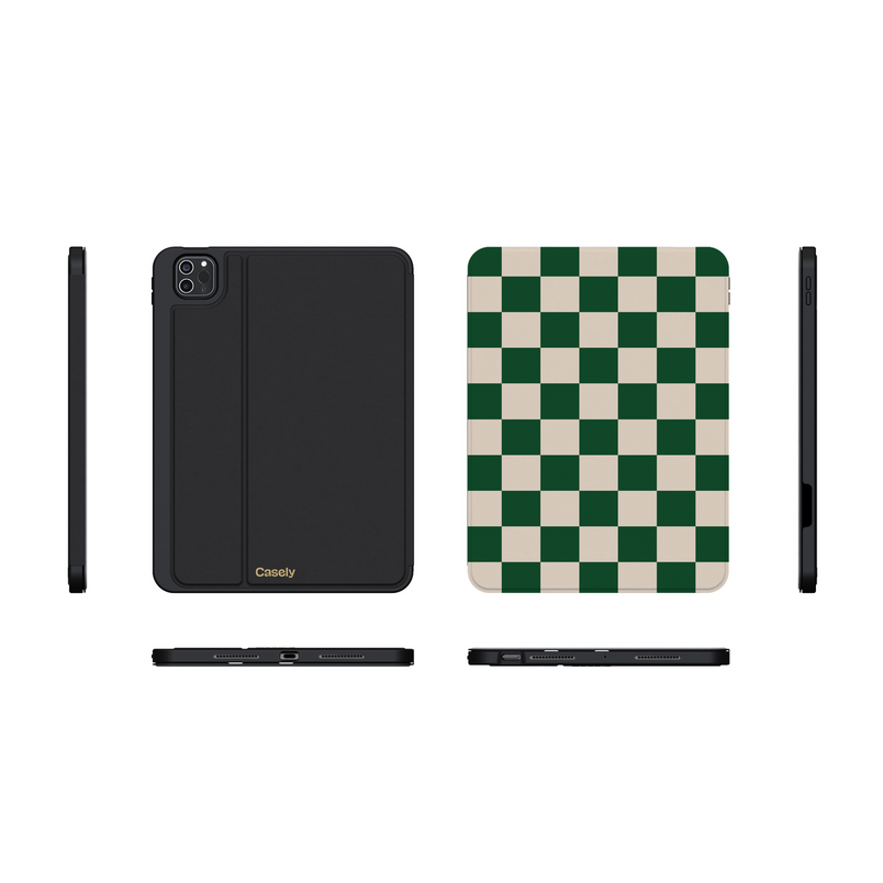 Fit Check | Green Checkerboard iPad Case