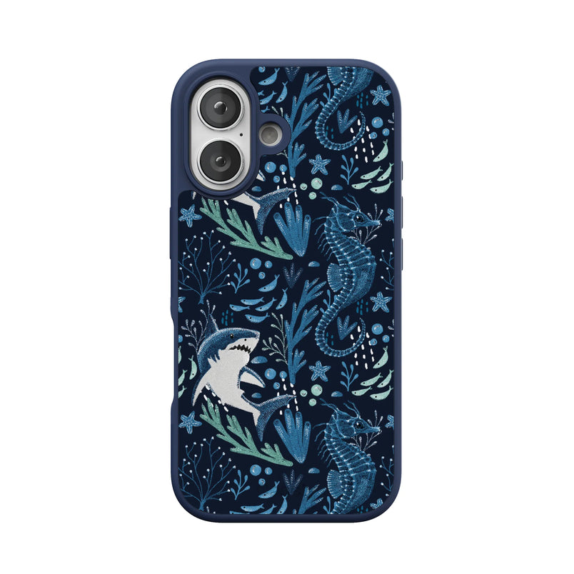 Midnight Reef | Shark Print Case - iPhone 16