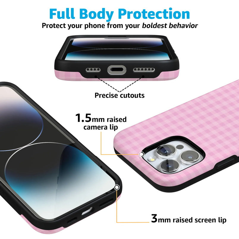 Sweet Jam | Light Pink Gingham Case