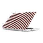 Sunday in Brooklyn | Burgundy Stripes Laptop Shell