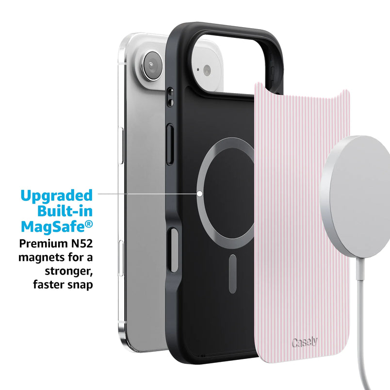 Stripes and the City | Light Pink Pinstripe Case