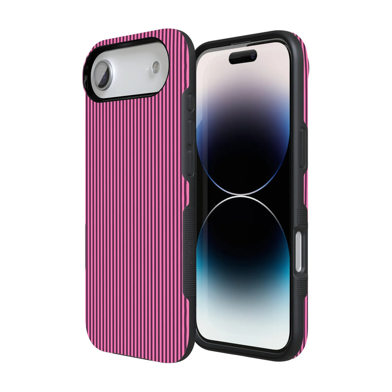 Stripes and the City | Pink & Purple Pinstripe Case