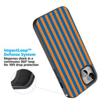 Go New York | Blue & Orange Stripes Case