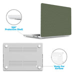 On the Dot | Olive Green Polka Dot Laptop Shell