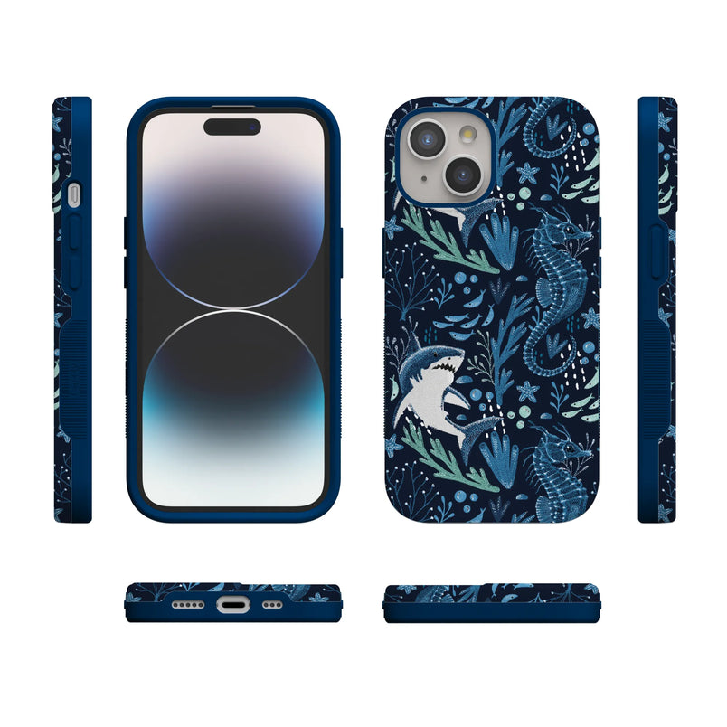 Midnight Reef | Shark Print Case