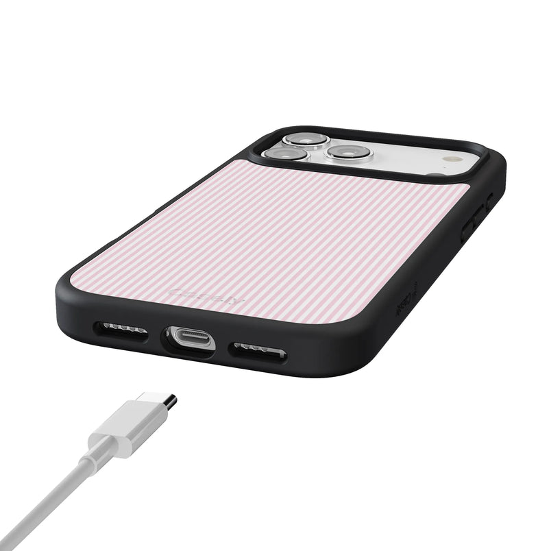 Stripes and the City | Light Pink Pinstripe Case