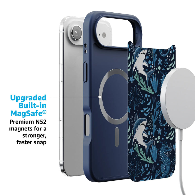Midnight Reef | Shark Print Case