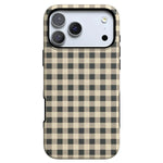 Cedar Lane | Black & Cream Gingham Case - iPhone 17 Pro