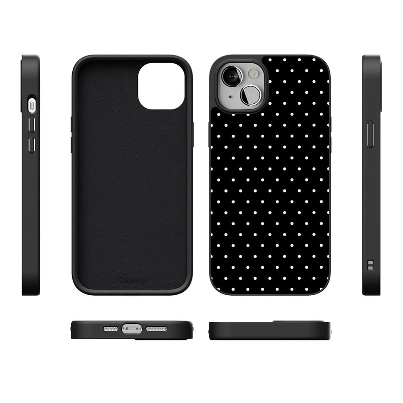 On the Dot | Black Polka Dot Case