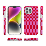 Vibe Check | Pink Checkerboard Case
