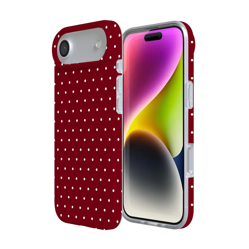 On the Dot | Maroon Polka Dot Case