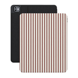 Merlot Stripes | Tiny Lines iPad Case