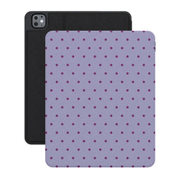 On the Dot | Purple & Plum Polka Dot iPad Case - iPad Pro 13