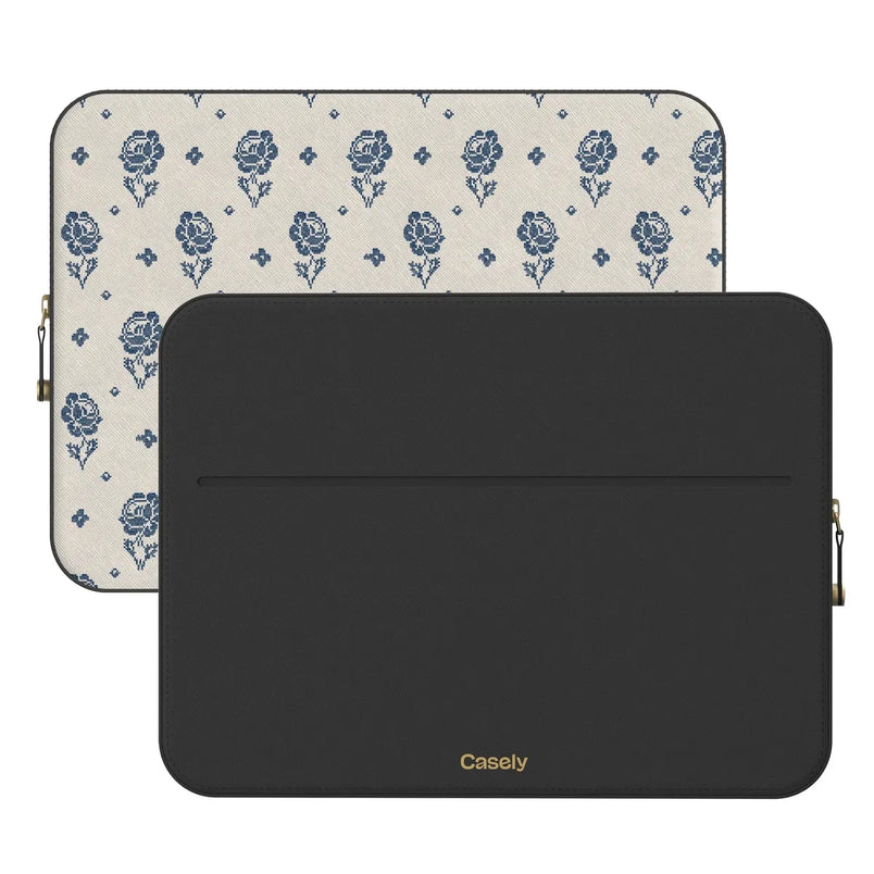 Seaside Stitch | Vintage Roses Laptop Case