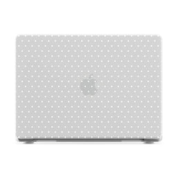On the Dot | White Polka Dot Laptop Shell - 16