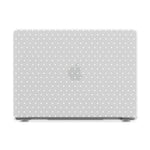 On the Dot | White Polka Dot Laptop Shell - 16" MacBook Pro