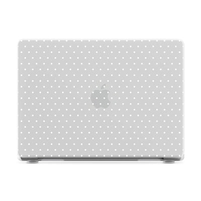 On the Dot | White Polka Dot Laptop Shell - 16" MacBook Pro