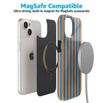Go New York | Blue & Orange Stripes Case
