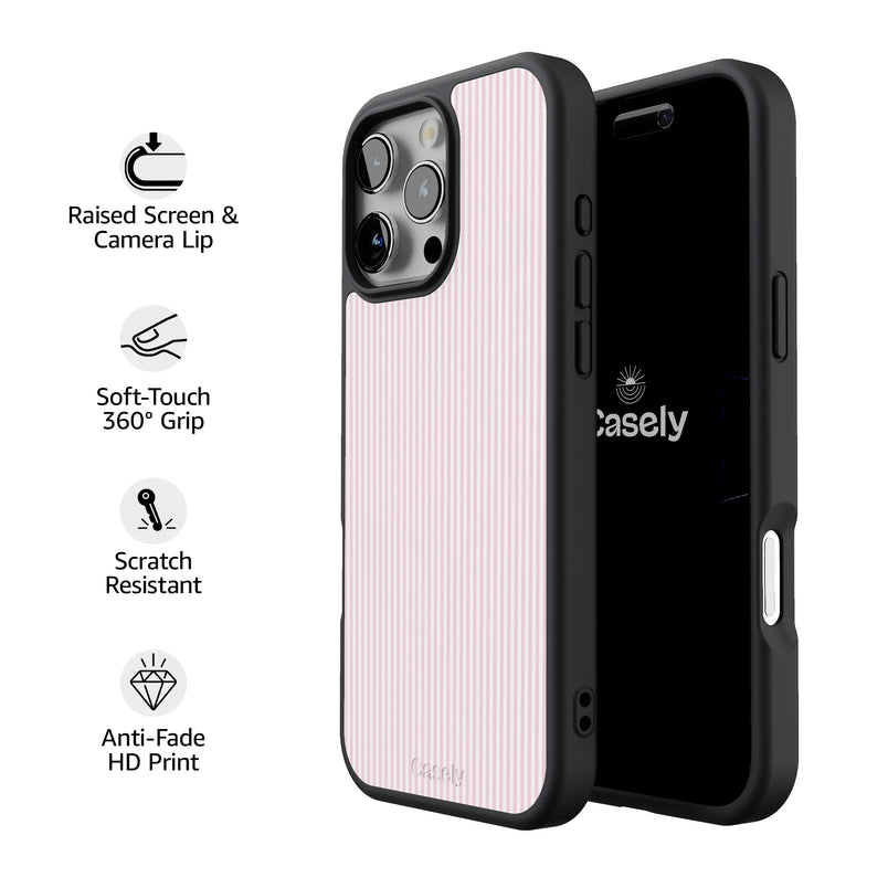 Stripes and the City | Light Pink Pinstripe Case