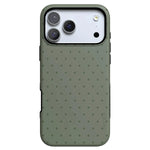 On the Dot | Olive Green Polka Dot Case - iPhone 17 Pro