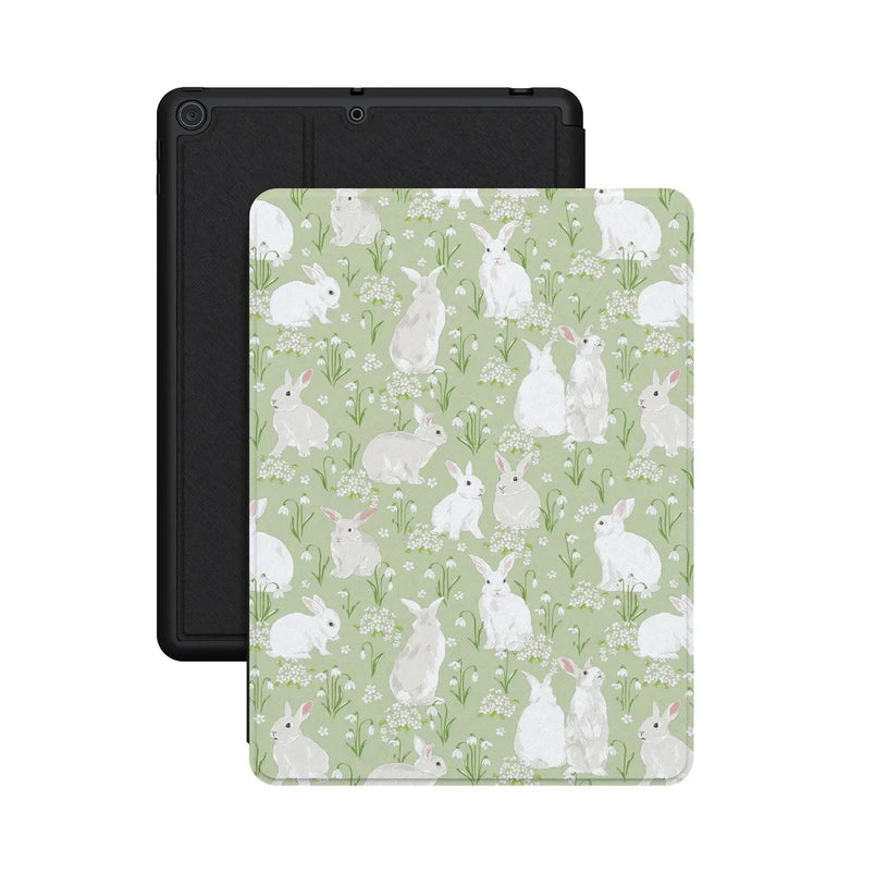 Hop to it | Green Bunny iPad Case